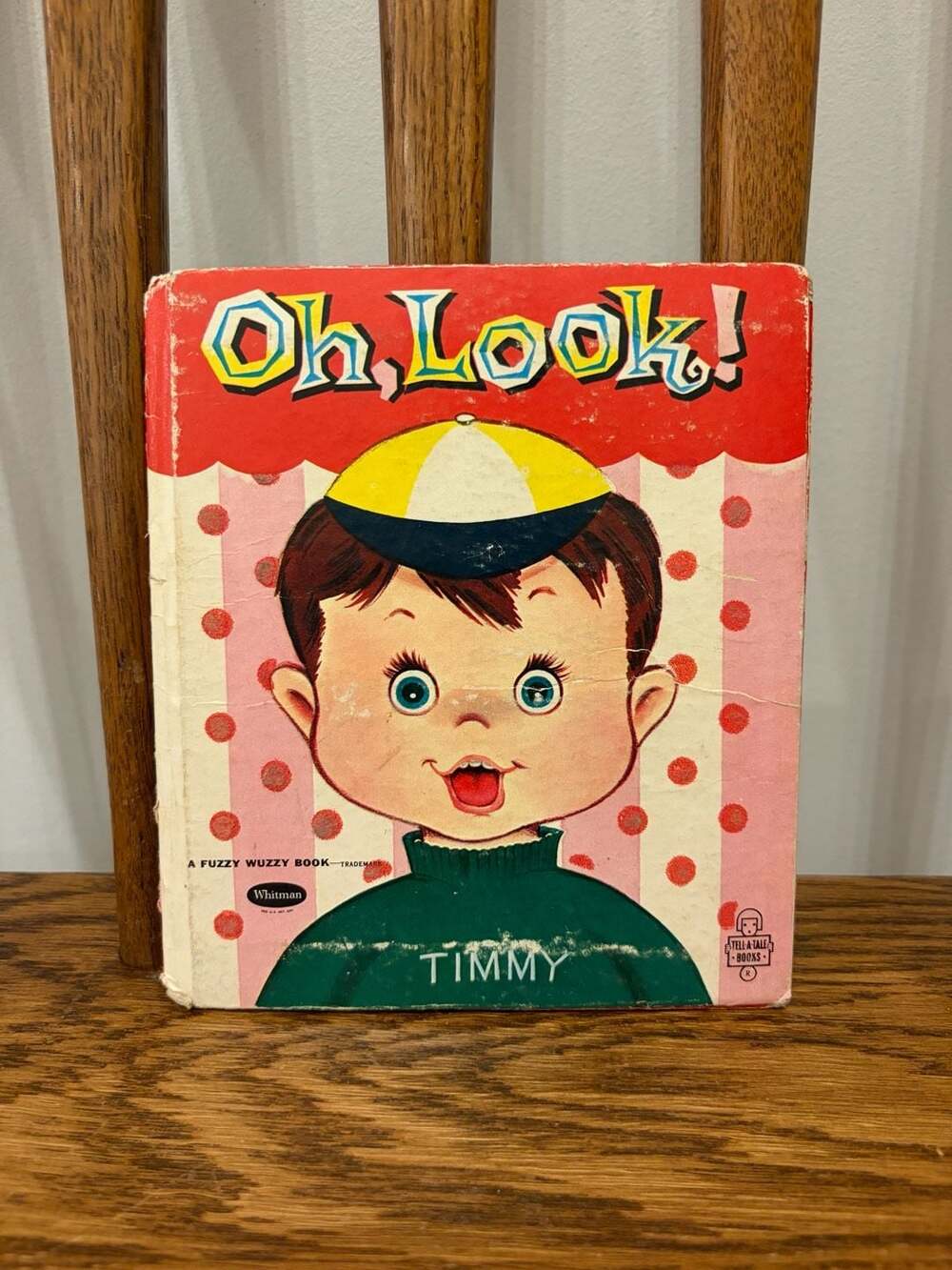 Vintage Whitman Fuzzy Wuzzy Tell-A-Tale Book Oh, Look! Timmy